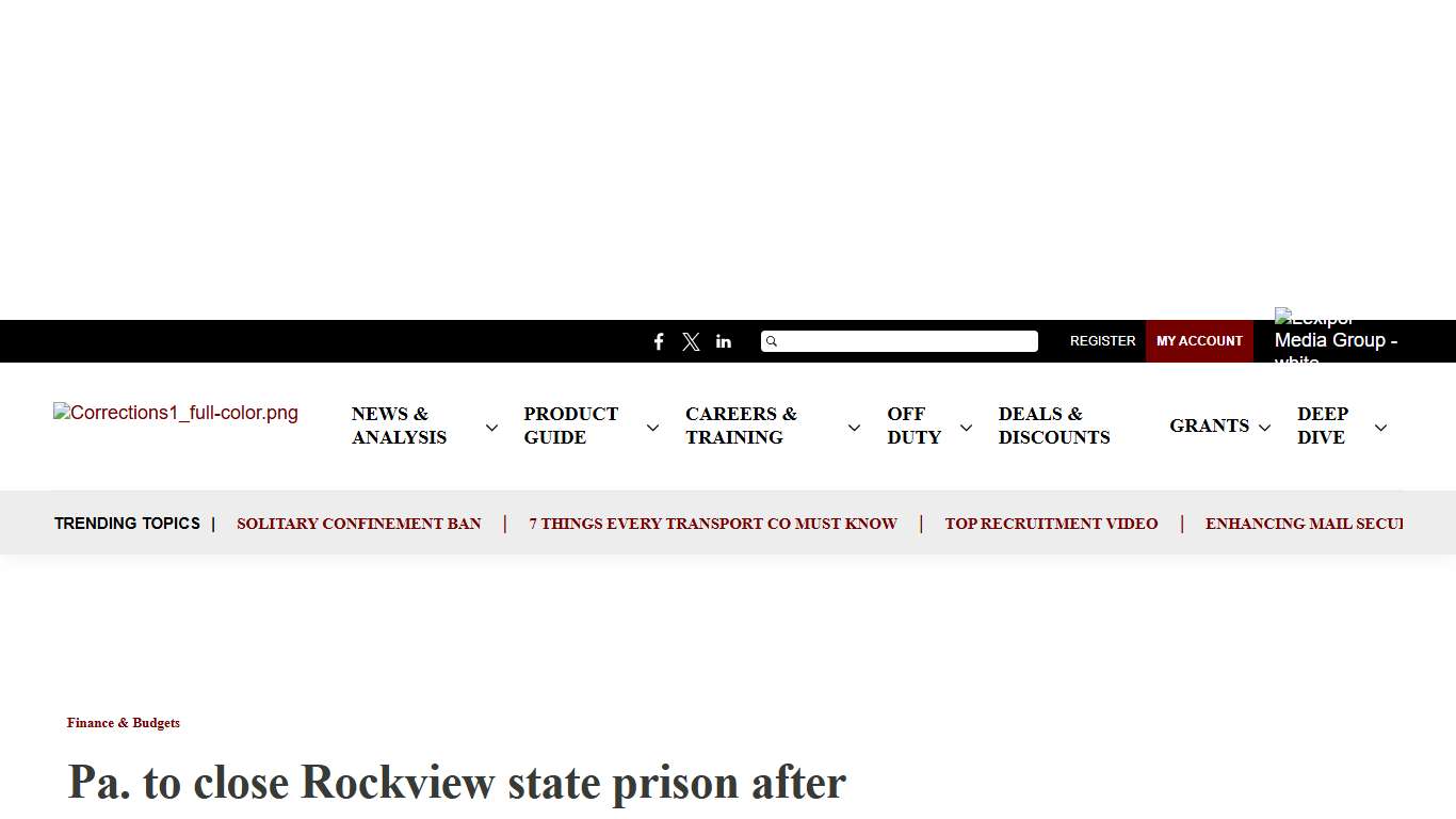 Pennsylvania to close Rockview, Quehanna prisons, shift 900 staff